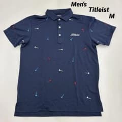 美品】Titleist ゴルフウェア ポロシャツ ネイビー ティー柄 - メルカリ