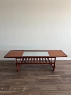 希少150cm】G-PLAN ヴィンテージ ローテーブル チーク 英国 - メルカリ