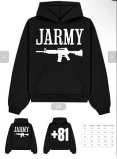 JARMY パーカー ブラックのサムネイル