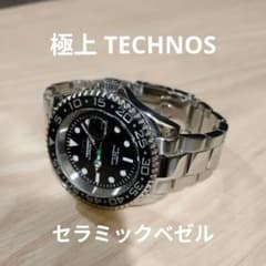 アパッチ‼️TECHNOS　TGM689電池交換済稼動美品セラミックベゼル 最終値下‼️TECHNOS TGM689 電池交換済極上稼動品 セラミックベゼル