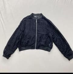 短丈！！ZARA シアーブルゾン M シースルー　ジャケット アウターのサムネイル