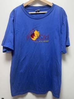 プーさん ディズニー Tシャツ 青のサムネイル