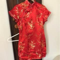 チャイナ服 赤 Lサイズ程度のサムネイル