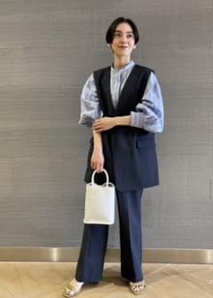 green label relaxing ネイビー ジレ ベスト サイズ36のサムネイル