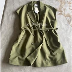 【未使用】LOWRYS FARM アムンゼンボリュームベスト ジレ カーキ