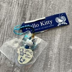 未使用品 ハローキティ 根付 夜の蝶 ストラップ 蓄光 ねつけ - メルカリ