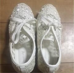 値下げ！スニーカー 厚底 総レースのサムネイル