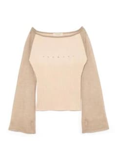 andmary Amari knit tops / mocha brown - メルカリ