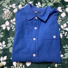 Beno 青 ネルシャツ Mサイズのサムネイル