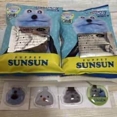 승승 PUPPET SUNSUN 푹 클리어 씰 4장 하이츄 2봉지