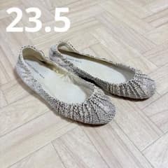 tsumori chisato WALK 日本製 パイソン柄 フラットシューズ - メルカリ