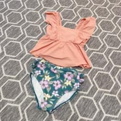 プティマイン　水着　女の子　花柄　セパレートのサムネイル