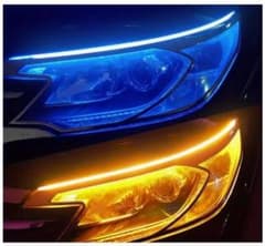 LEDテープライト 青とオレンジ　流れるシーケンスウィンカー2本のサムネイル