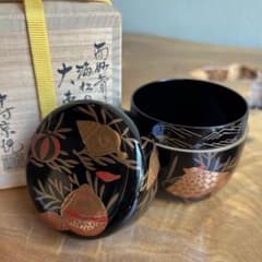 中村宗悦 而妙斎好写 海松貝蒔絵 大棗 共箱 - メルカリ