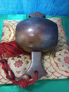 古い大型打ち出の小槌 24cm 約5kg 金運 開運 縁起物 置物 床の間飾