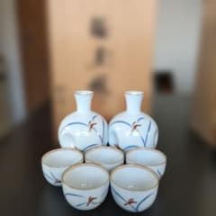 時代　香蘭社　上手輪花猪口6客　横幅約9.5㎝　東Y6-0208② 時代 香蘭社 上手輪花猪口6客 横幅約9.5㎝ 東Y6-0208② 時代