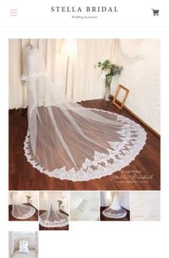 STELLA BRIDAL スパンコールのウエディングベールのサムネイル