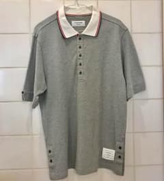 トムブラウン 半袖ポロシャツ グレー SIZE 2のサムネイル