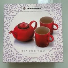 ★新品★ ルクルーゼ ティーポット&マグ 赤 TEA FOR TWOのサムネイル