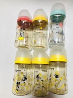 母乳実感哺乳瓶240ml　プラ5本、ガラス1本のサムネイル