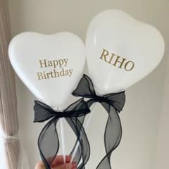バルーン　名入れバルーン　ハーフバースデー　風船　天使の羽 ハート 誕生日のサムネイル