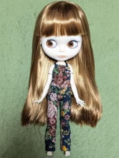 ブライス用 ハンドメイド サロペット 花柄のサムネイル
