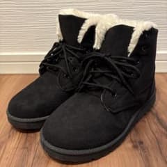 SPORT FASHION SHOES ムートンブーツ ブラックのサムネイル