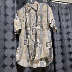 KEY LARGO 半袖シャツ 総柄 ベージュ Mのサムネイル