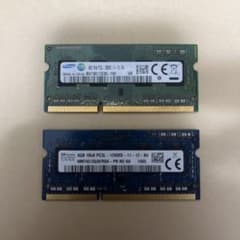 ノートPC用メモリ 4GB 2枚セット 計8GB PC3L-12800S - メルカリ