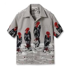 COTTON TYPEWRITER OPEN SHIRT “CONDOR” 東洋のサムネイル
