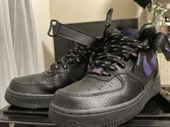 エアフォース1  mid ブラック　紫のサムネイル