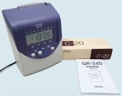 ☆美品 清掃 SEIKO タイムレコーダー QR-340 + タイムカード25枚