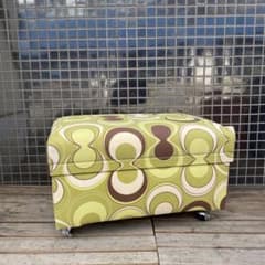 昭和レトロ 茶箱リメイクスツール ミッドセンチュリー スペースエイジ