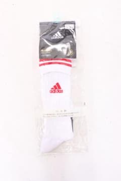 adidas サッカーソックス 16-18cm ホワイト/レッドのサムネイル