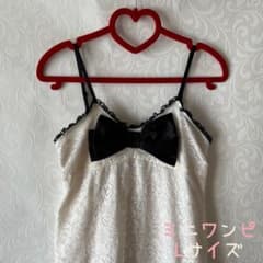 ミニワンピ　レース　リボンのサムネイル