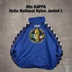 90s KAPPA サッカー イタリア代表 ナイロンジャケット ジャージ L