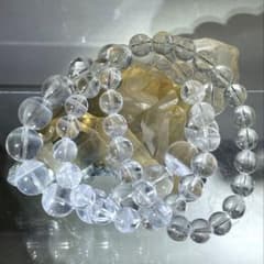 【3本セット‼️】ファントム水晶ブレスレット｜天然水晶のサムネイル
