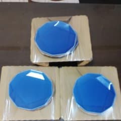サントリー 金麦│あいあい皿 2019 紺瑠璃十角皿 6枚 *未使用品*のサムネイル
