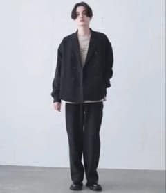 Double tailored jacket × Straight slacksのサムネイル