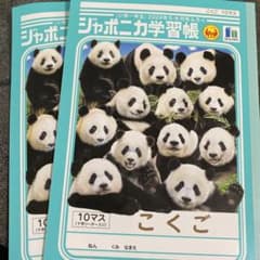ジャポニカ学習帳　こくごノート　10マス　2冊　パンダのサムネイル