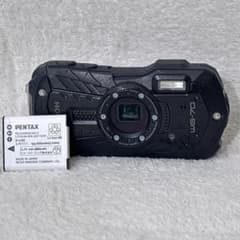 動作確認済み RICOH WG-70 黒 コンデジ 防水 バッテリー付属 - メルカリ