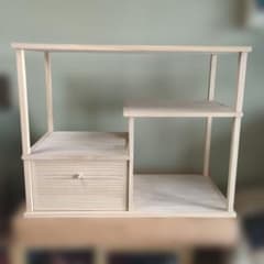 袋棚 茶道具 利休好 組み立て式 木製 茶道 棚 お点前 紙箱 - メルカリ