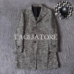 極美品】タリアトーレ THOMAS アルスターコート 48 ヘリンボーン 比翼