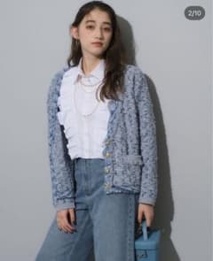 リランドチュール Rirandture ラメツイードニットジャケット - メルカリ