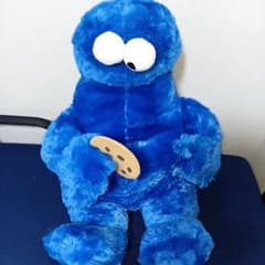 【未使用】セサミストリート クッキーモンスター 特大ぬいぐるみ プライズ