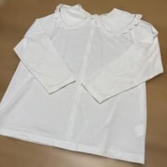 美品 yori スカラップブラウス - メルカリ