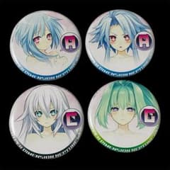 超次元ゲイム ネプテューヌmk2 缶バッジ 4種セット 直径約5.6cm - メルカリ