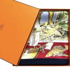 希少 美品 エルメス シルクスカーフ カレ90 カナダ カーミットオリヴァ 