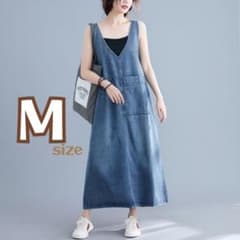 サロペット デニム オーバーオール　カジュアル　オールインワンのサムネイル