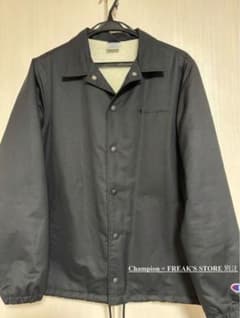 Champion × FREAK'S STORE 別注 コーチジャケット 黒のサムネイル